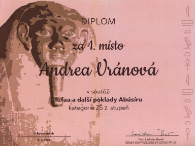Diplom Andrea Vránová