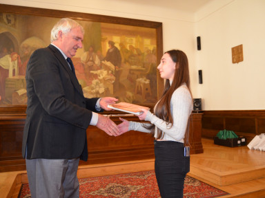 Soňa při předávání cen